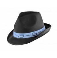 FORCE klobúk PANAMA, čierno-pastelovo modrý