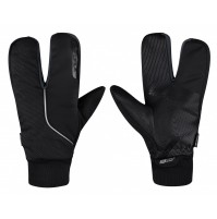 FORCE rukavice zimné HOT RAK PRO 3-prsté, čierne