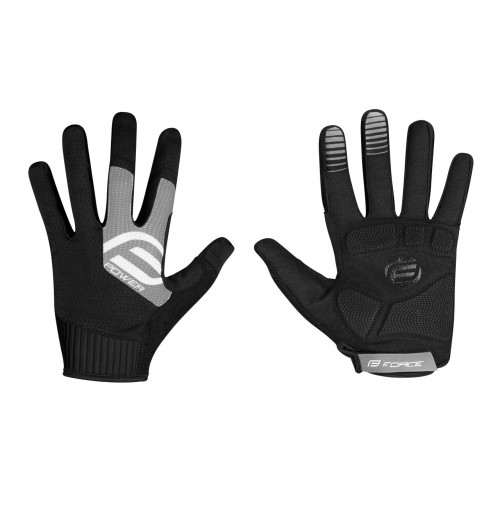 FORCE rukavice MTB POWER, čierno-šedé