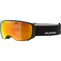 Lyžiarske okuliare Alpina ESTETICA čierne mat, Q-LITE red