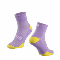 FORCE ponožky EDGE, fialovo-fluo