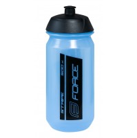 FORCE fľaša STRIPE 0,5 l, transparentná modro-čierna