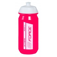 FORCE fľaša STRIPE 0,5 l, ružovo-biela