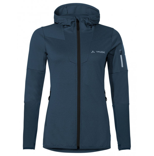 Vaude turistická mikina s kapucňou Monviso Fleece, dámska, dark sea uni