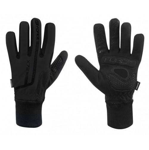 FORCE rukavice zimné X72, čierne