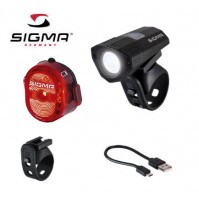 SIGMA Set svetlo BUSTER 100 HL + blikačka Nugget II Micro-USB, 120 Lumen