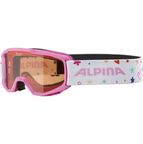 ALPINA Lyžiarske okuliare detské PINEY ružové