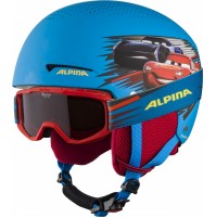 ALPINA Detská lyžiarska prilba ZUPO DISNEY Cars set s okuliarmi 