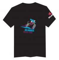 SLOGER Tričko NO BRAKES, MORE FUN unisex čierne
