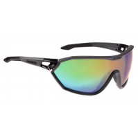 ALPINA Okuliare S-WAY VLM+ čierne matné sklá Varioflex rainbow mirror 
